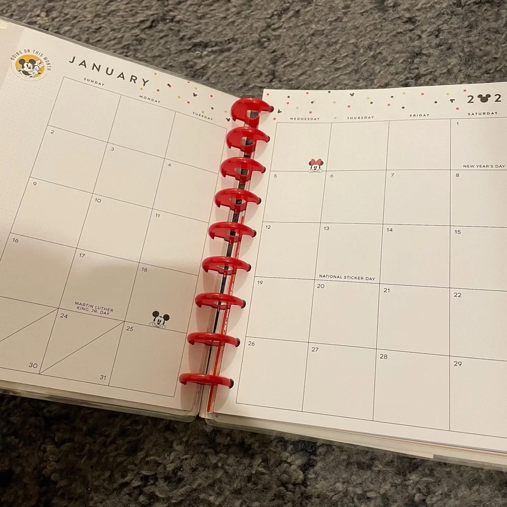 The Happy Planner Disney Mickey and Minnie Mouse Better Together Planner 2022
